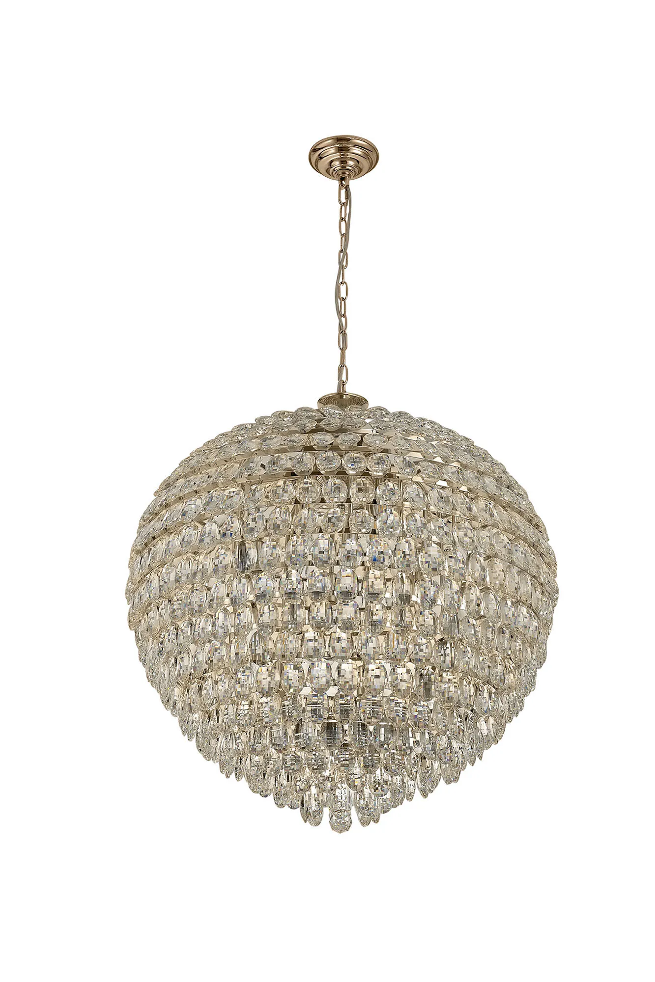 Coniston Pendant 16 Light (46kg) French Gold IL32811  Diyas Coniston French Gold